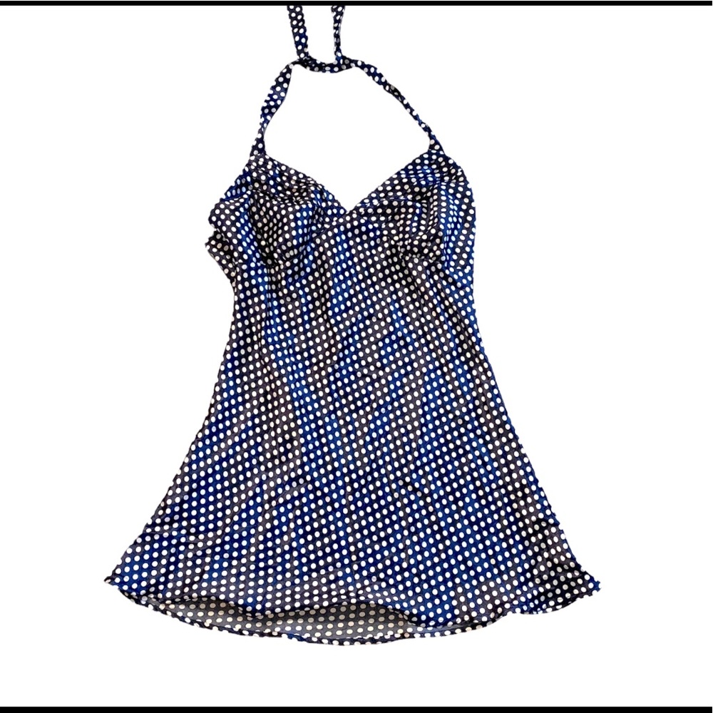 Polka dot pin up girl satiny nighty Size L